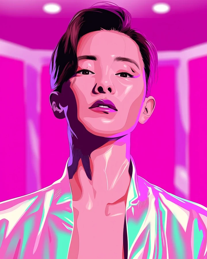 Cyber Idol, original adult Korean manhwa illustration